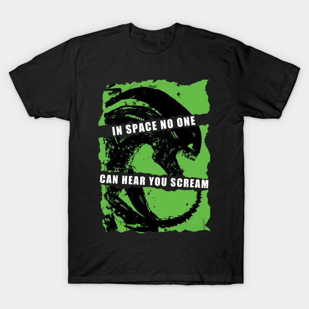 In Space No One Can Hear You Scream T-Shirt by EmrysDesigns